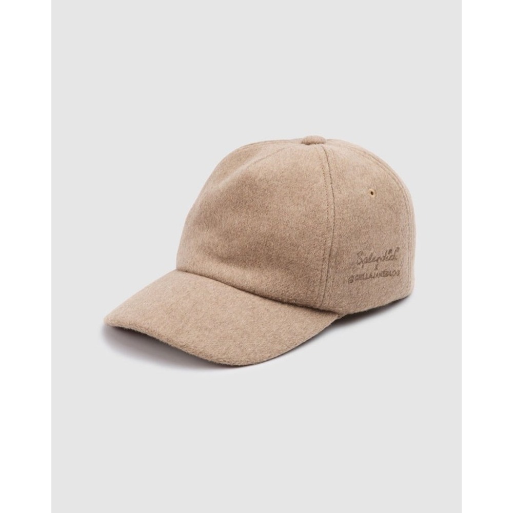 Splendid x Cella Jane Wool Plush Hat Tan One Size